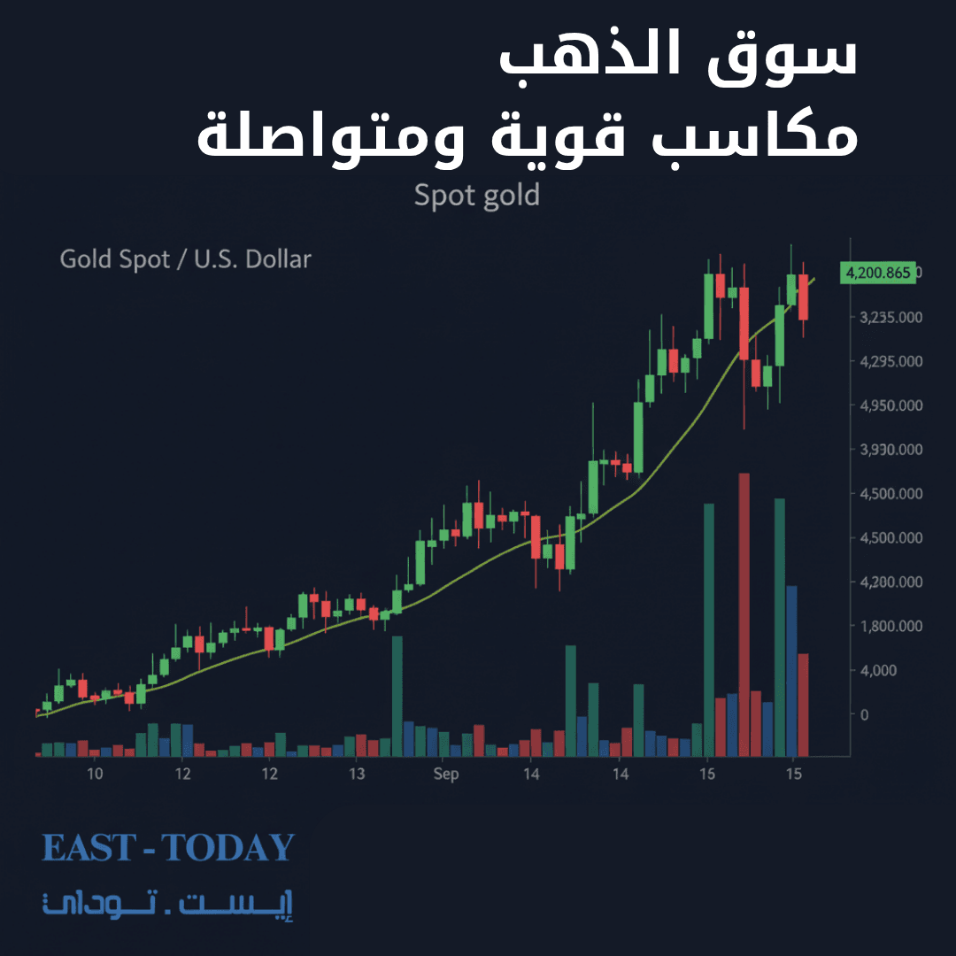 سوق الذهب مكاسب قوية ومتواصلة